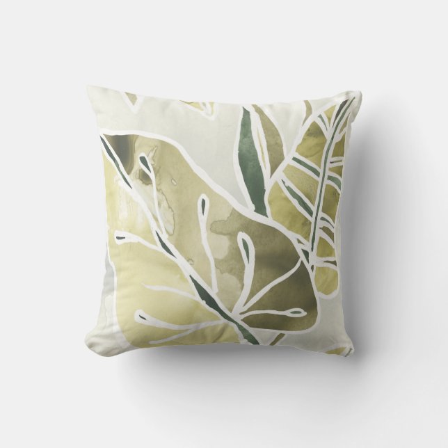 Coussin Batik Feuille (Recto)