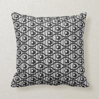 Coussin Batik noir et blanc