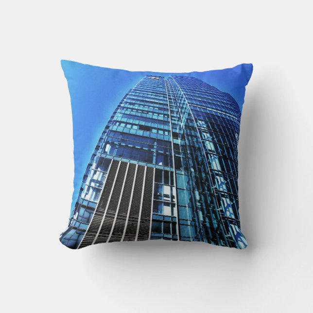 Coussin Bâtiment industriel Bleu Pillow (Recto)