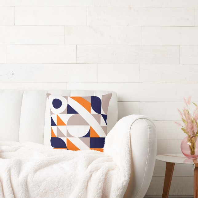 Coussin Bauhaus Motif Géométrique Inspiré Jeu d'oreiller (Canapé)