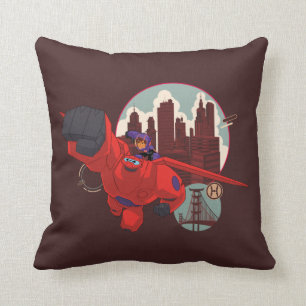 Coussin Baymax et Hiro Héros haut