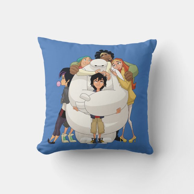 Coussin Baymax et ses amis (Recto)