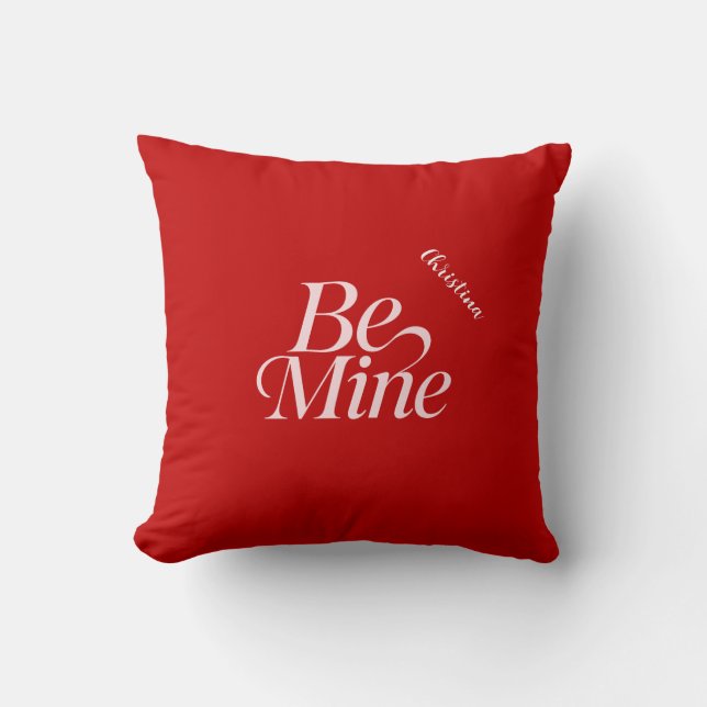 Coussin Be Mine Personalised (Recto)