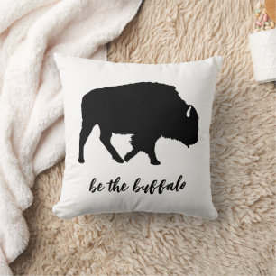 Coussin Be the Buffalo Silhouette