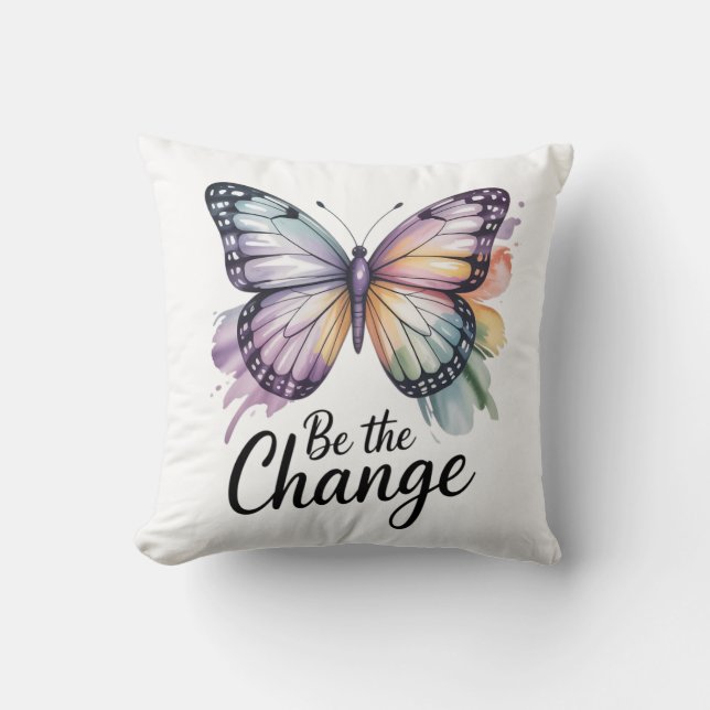 Coussin Be the Change  (Recto)