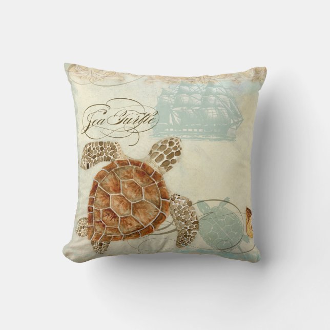 Coussin Beach Sand Seashore Collage (Recto)