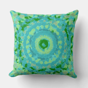 Coussin Beachy Blue and Green Clay Art 6096