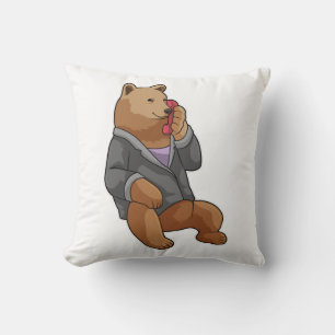 Coussin Bear as Secretary with Phone