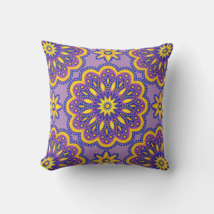 Coussin Beau Boho pourpre Talavera Carrelage