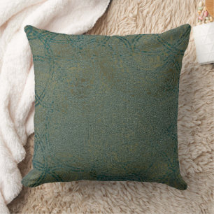Coussin Beau carreau celtique vert du motif  