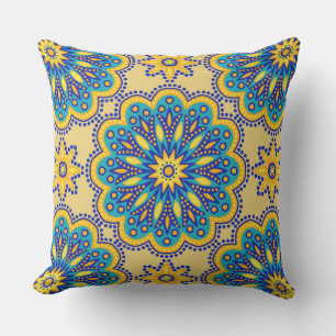 Coussin Beau Carrelage Boho Talavera