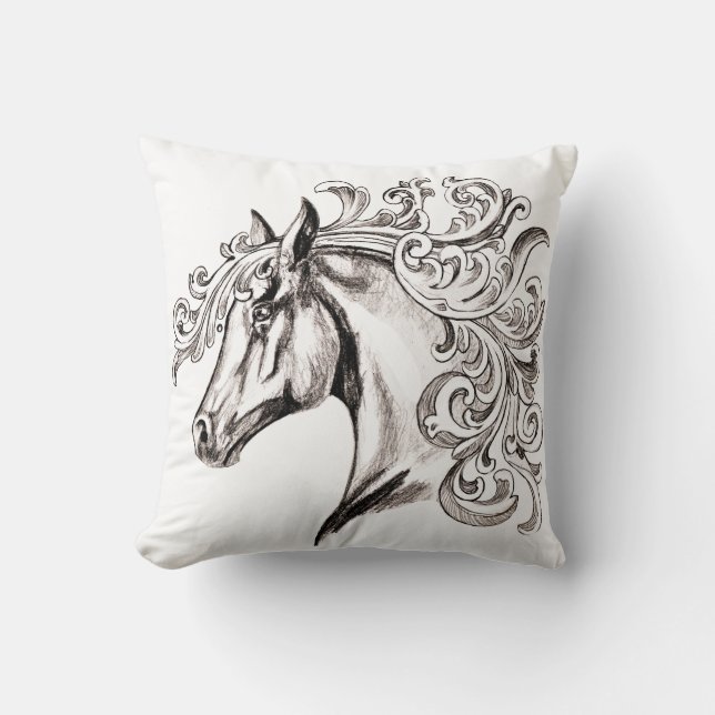 Coussin beau cheval (Recto)
