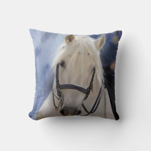 Coussin Beau Cheval Blanc