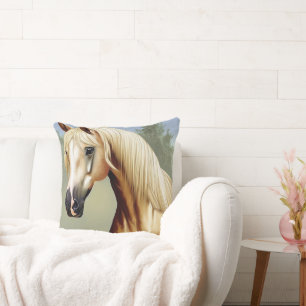 Coussin Beau cheval Palomino