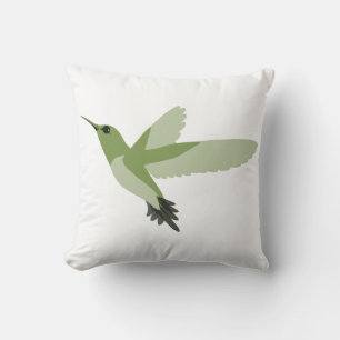 Coussin Beau colibri vert
