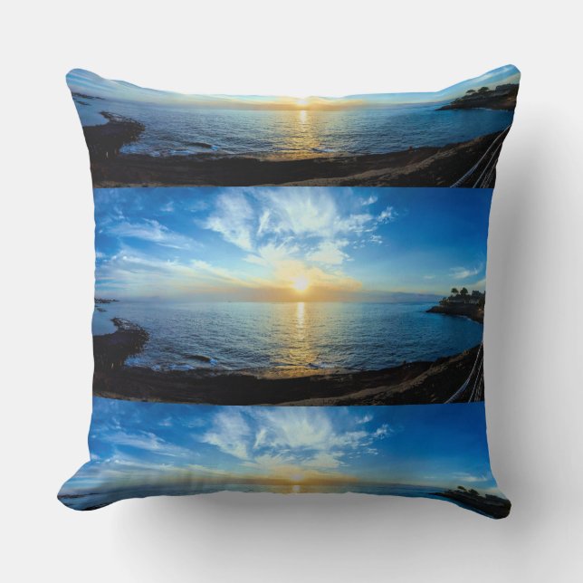 Coussin Beau coucher de soleil sur les îles Canaries de Te (Recto)