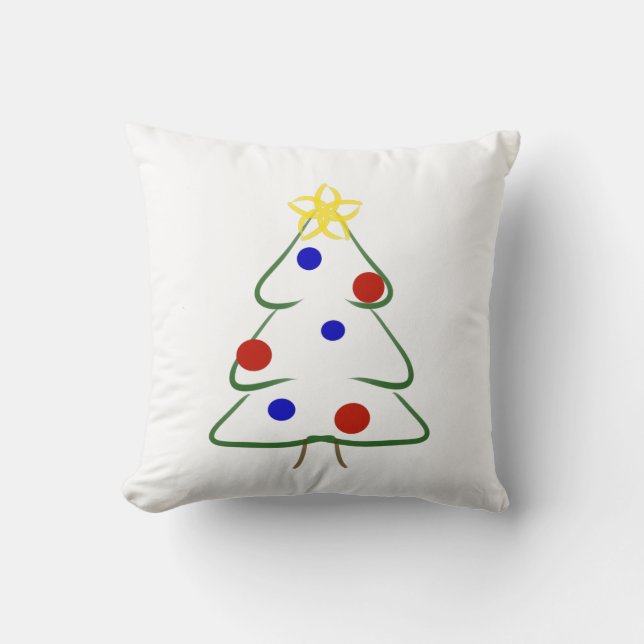 Coussin Beau dessin de Noël (Recto)