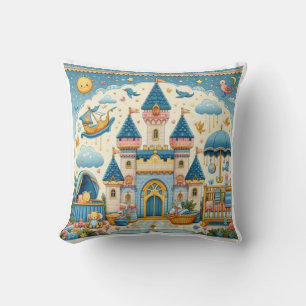 Coussin Beau Fairy Tale Castle Jeu d'oreiller