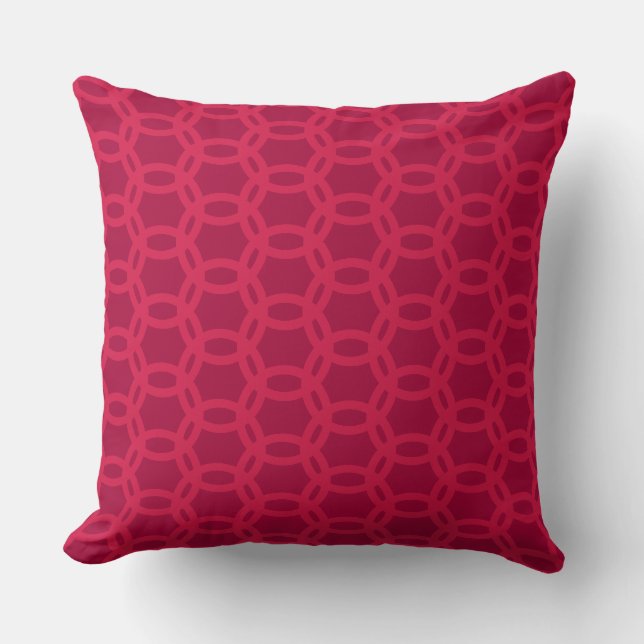 Coussin Beau Motif de cercle de chevauchement (Recto)