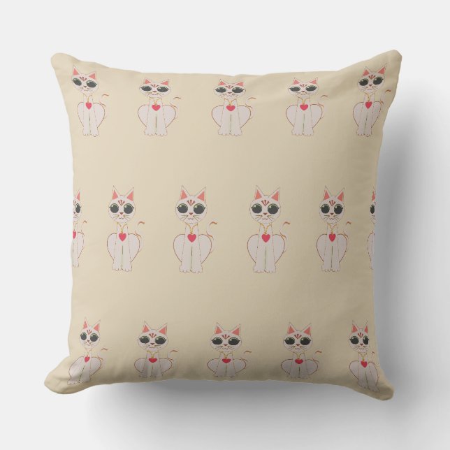 Coussin Beau Motif de chats (Recto)