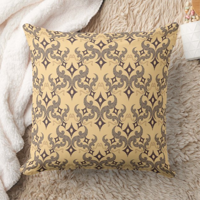 Coussin Beau motif ethnique de Damas pointillisme (Couverture)