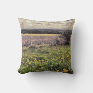 Coussin Beau paysage de ferme rurale du Midwest Peint