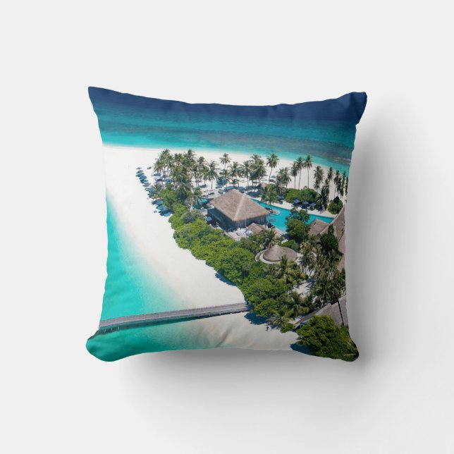 Coussin Beau Paysage De Plage (Recto)