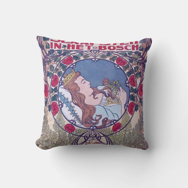 Coussin Beauté dormante, Art de couverture, Van Caspel (Recto)
