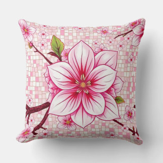 Coussin Beauté florissante Mosaïque Jeu d'oreiller