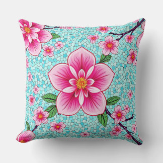 Coussin Beauté florissante Mosaïque Jeu d'oreiller