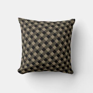 Coussin Beauté noir beige coché