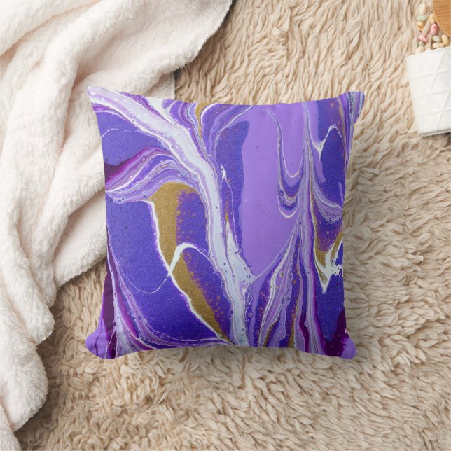 Coussin Beautiful Abstract Painting Throw Pillow (Couverture)