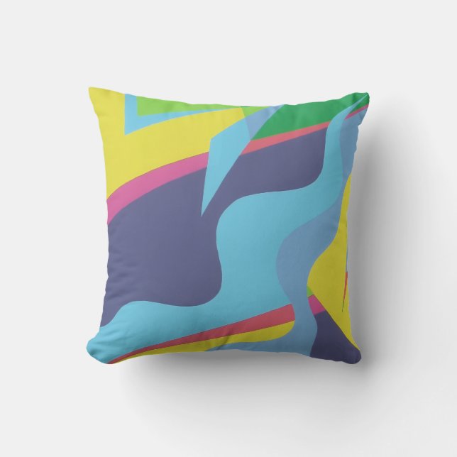 Coussin Beautiful and Vibrant Colors! Throw Pillow (Recto)
