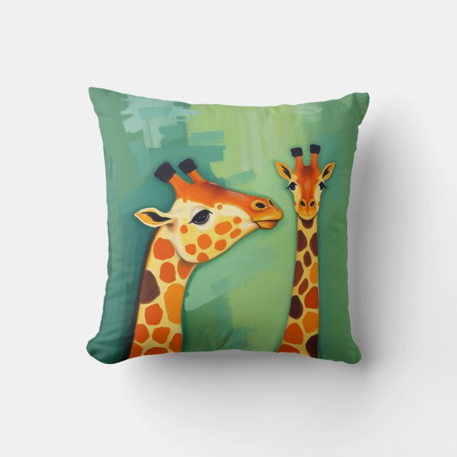 Coussin Beautiful Giraffe Throw Pillow (Recto)