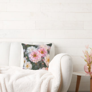 Coussin Beautiful Pink Floral Pillow