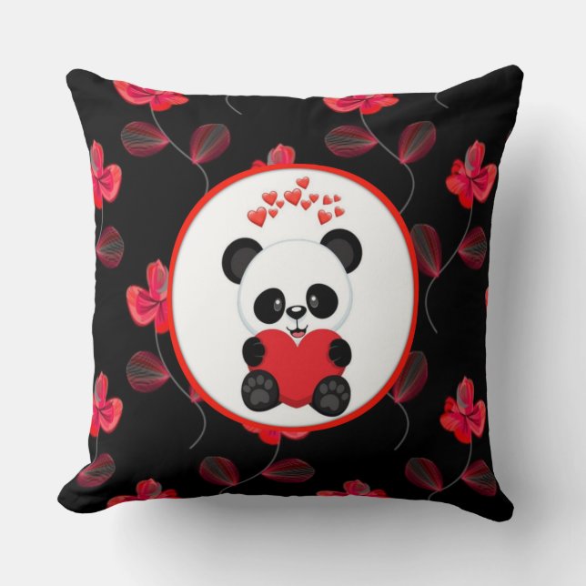 Coussin Beauty panda pillow design  (Recto)