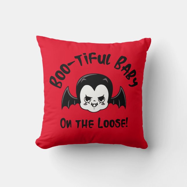 Coussin Bébé Beau Sur L'Halloween Perdu (Recto)