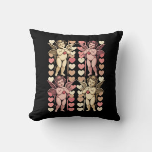 Coussin Bébé Cupid Coquette arc Valentines rétros Jour