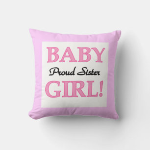 Coussin Bébé Fier Soeur Cadeaux