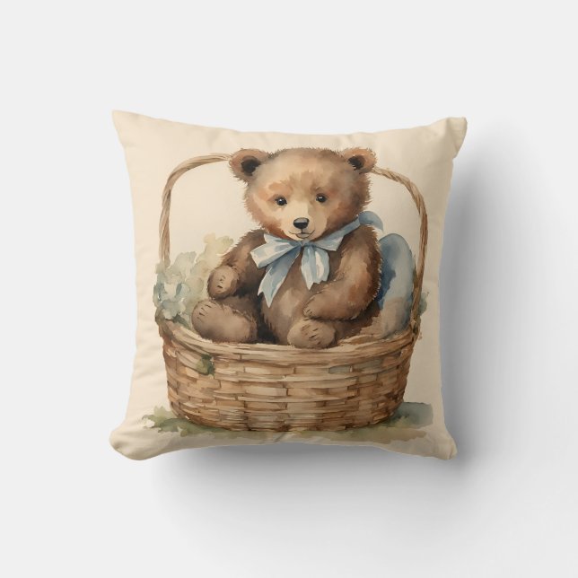 Coussin Bébé Garçons ours (Recto)