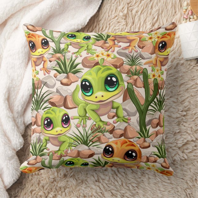 Coussin Bébé Geckos jote personnages de dessin (Couverture)