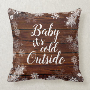 Coussin Bébé il fait froid à l'extérieur du Baby showe
