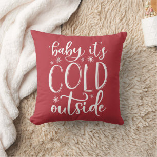 Coussin Bébé Il fait froid dehors   Vacances