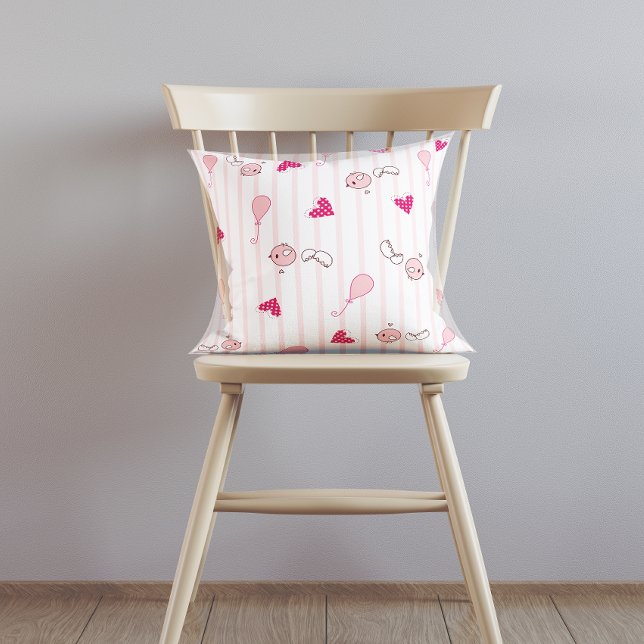 Coussin Bébé mignon Inséparables (Créateur téléchargé)
