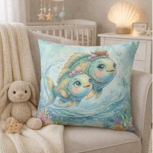 Coussin Bébé Poissons Zodiaque Crèche Enfants