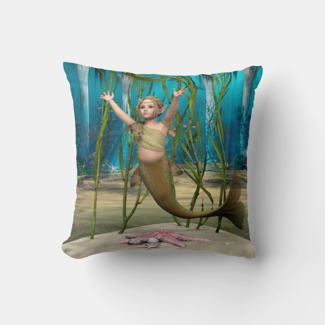 Coussin Bébé Sirène (Recto)