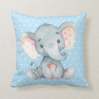 Bébée Eléphant bleu et gris