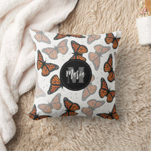 Coussin Bécasseaux de la nature du mignon Monogramme