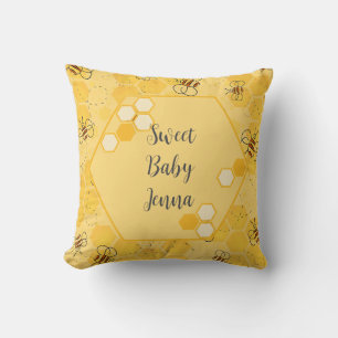 Coussin Bee Buzzing Honey Bees mignonne