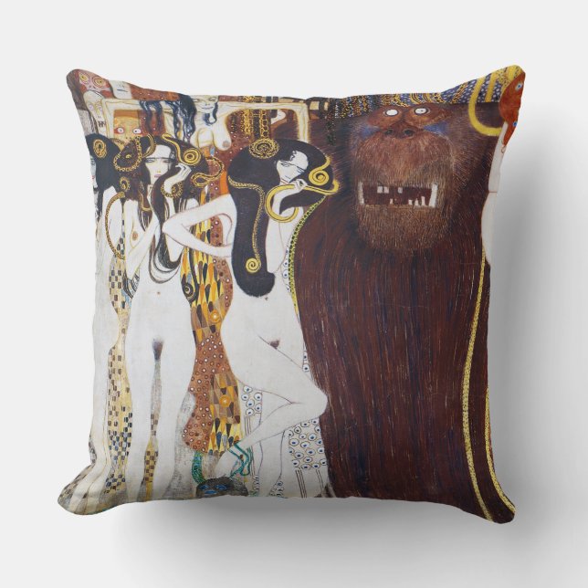 Coussin Beethoven Frieze (détail), Gustav Klimt (Recto)